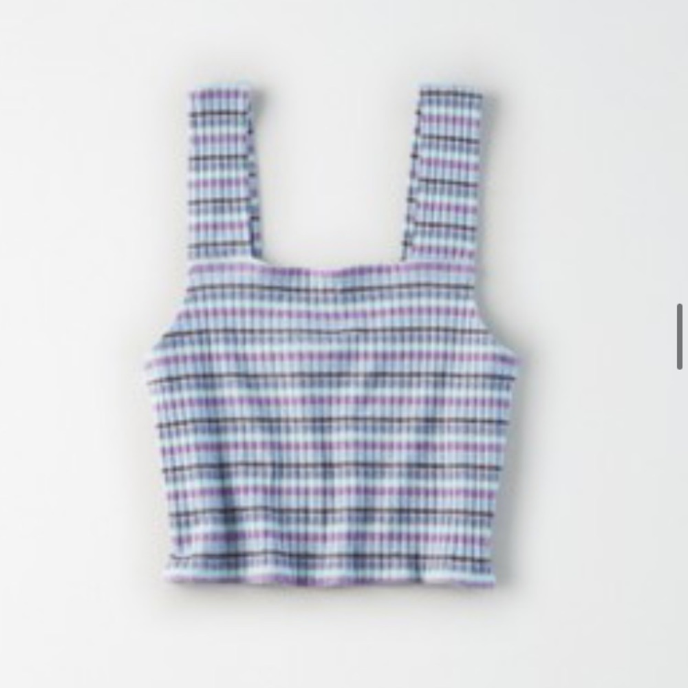 American Eagle square neck cropped tank